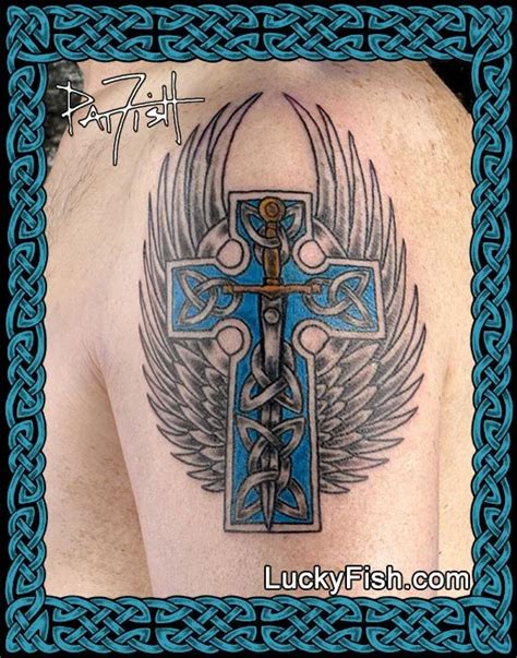 The Celtic Cross Tattoo Embracing Heritage And Spirituality Luckyfish Inc And Tattoo Santa Barbara
