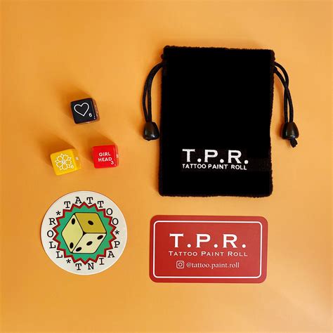 The Classic 5 Dice Set Tattoo Paint Roll