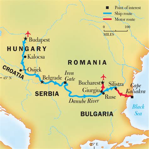 The Course Of River Danube