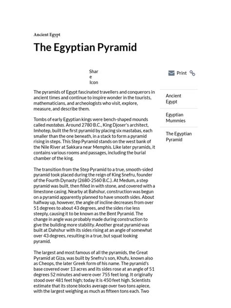The Egyptian Pyramid Smithsonian Institution