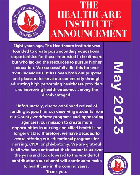 The Healthcare Institute Inc Thehealthcareinstitute Memphis Tn The Healthcare Institute Inc Thehealthcareinstitute Memphis Tn