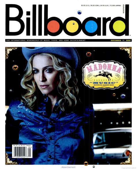 The Madonna Billboard Archives Flashback Amp Quot Music Amp Quot Advertisement In Billboard Magazine