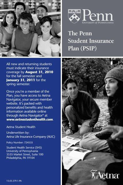 The Penn Student Insurance Plan Psip University Of Pennsylvania The Penn Student Insurance Plan Psip University Of Pennsylvania