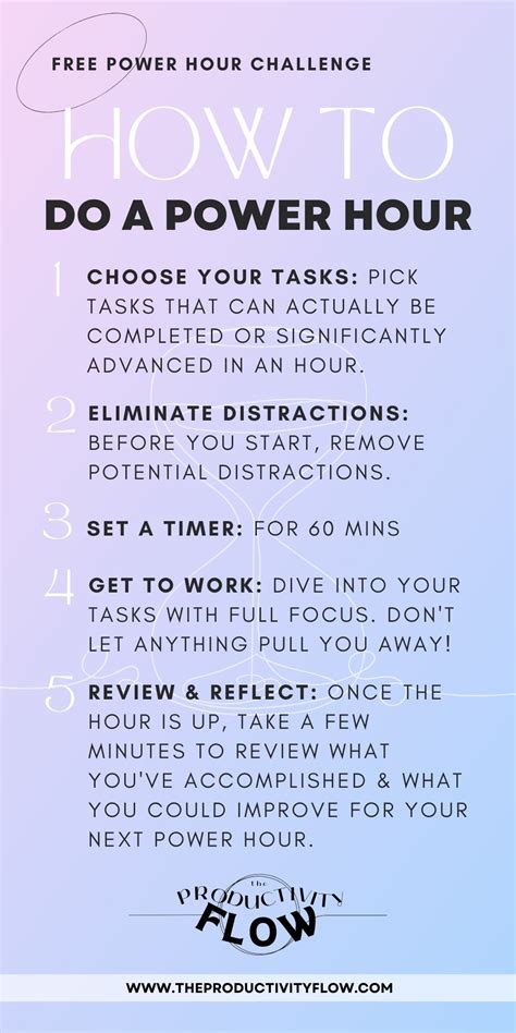 The Power Hour Boost Focus In 60 Minutes