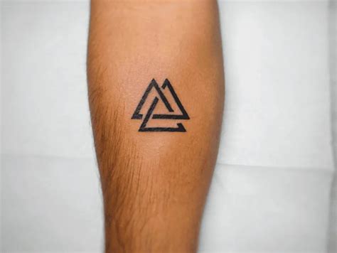 The Triangle Tattoo Has A Meaning Of Representing Harmony And Union Triangles Can Also Represent Perfection If They Are Equilateral If They Are Put Down They Can Signify Femininity Book Your Artist