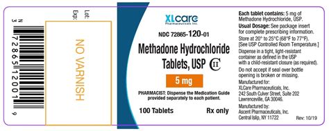 These Highlights Do Not Include All The Information Needed To Use Methadone Hydrochloride Tablets Safely And Effectively See Full Prescribing Information For Methadone Hydrochloride Tablets Methadone Hydrochloride Tablets For Oral Use