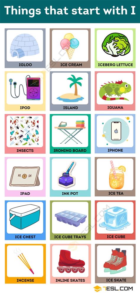Things That Start With I For Kids