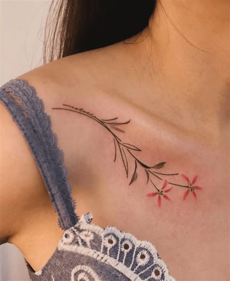 Top 20 Stunning Collarbone Tattoos For Women You Ll Love