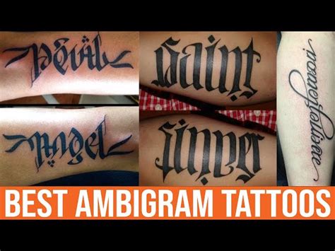Top 50 Best Ambigram Tattoos