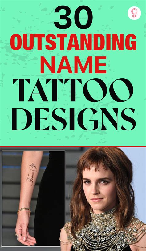 Top 50 Name Tattoo Designs To Honor Your Loved Ones