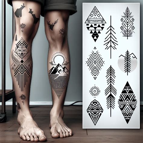 Top Ideas For Leg Tattoos For Men Simple And Cool Black Ink Designs For Calves And Thighs