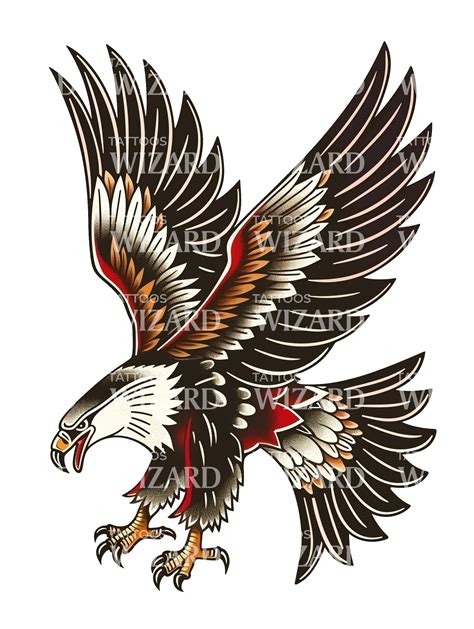 Traditional Eagle Flying Tattoo Idea Tattoos Wizard Designs Traditional Eagle Flying Tattoo Idea Tattoos Wizard Designs