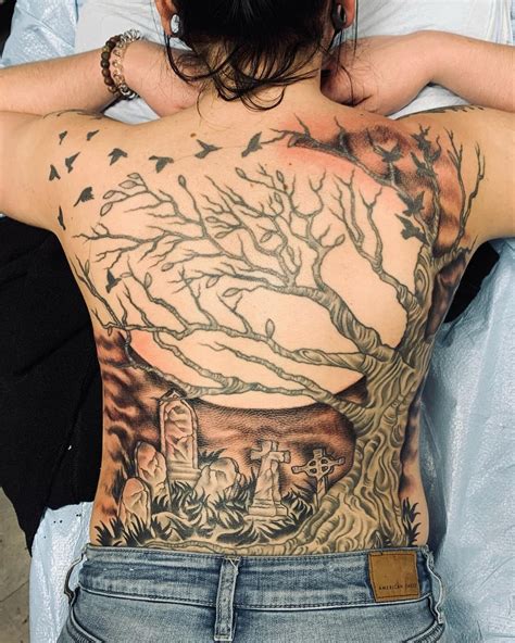 Tree Back Tattoos