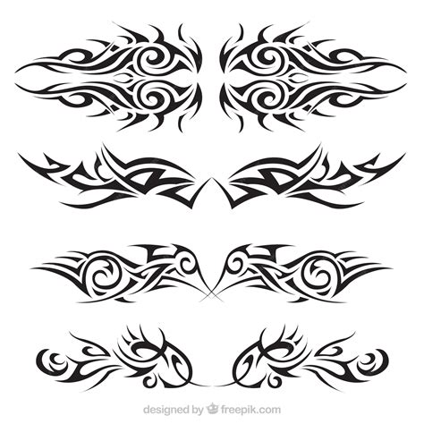 Tribal Tattoo Designs Set Of Vector Illustrations Royalty Free Svg Cliparts Vectors And Stock Illustration Image 15783311