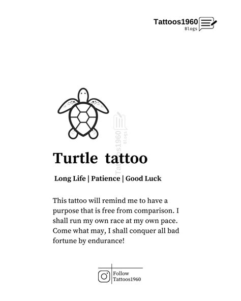 Turtle Tattoo Significance Meaning Symbolism Designs Ideas