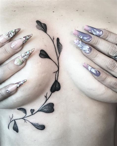 Underboob Breast Tattoos For Women 53 Unique Ink Ideas Tattoo Glee