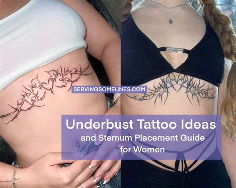 Underbust Tattoo Ideas For Women Sternum And Chest Placement Guide Servingsomelines