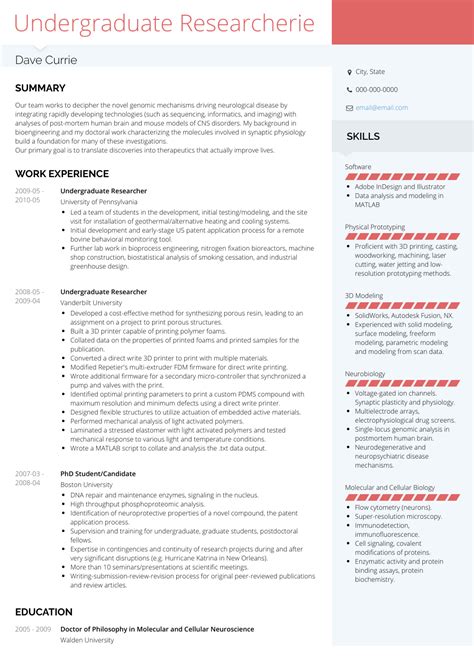 Undergraduate Research Resume Student Resume Examples Amp Writing Tips Undergraduate Research Resume Student Resume Examples Amp Writing Tips