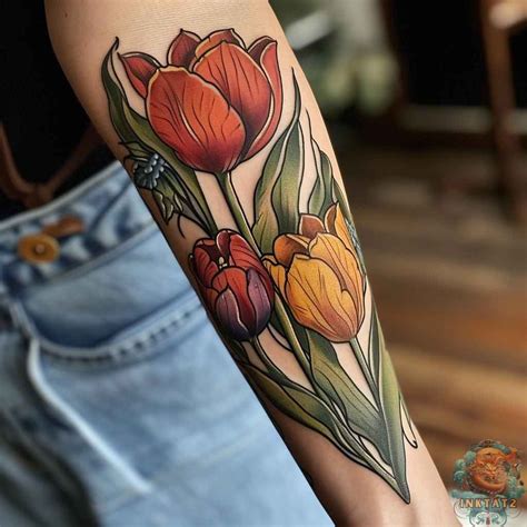 Unfolding Beauty Exploring The Symbolism And History Of Tulip Tattoos 120 Designs Inktat2 Com