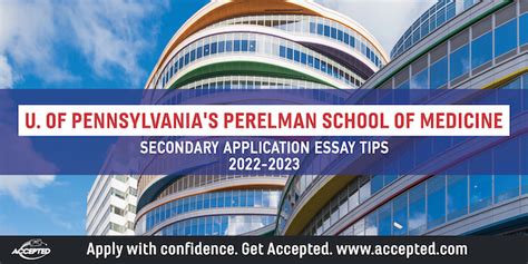University Of Pennsylvania Perelman School Of Medicine Secondary Application Essay Tips And Timeline 2025 2026 Class Profile Accepted