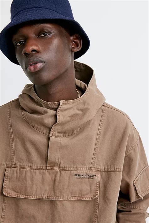 Uo Canvas Utilidad Anorak Jacket Urban Outfitters Es