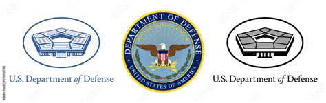 Vector Logo Of The United States Department Of Defense New Seal Of The Us Department Of Defense Dod Small Logo Stock Vector Adobe Stock