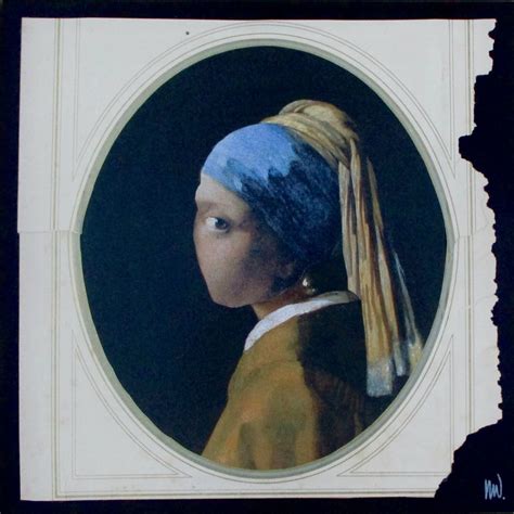 Vermeer Vermeer By Marian Williams 2021 Other Media Acrylic Collage On Canvas Singulart