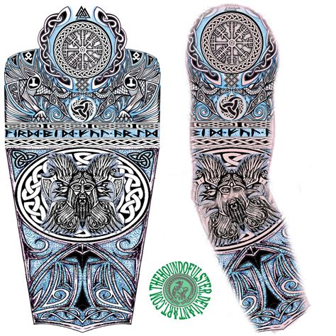 Viking Tribal Sleeve Tattoo