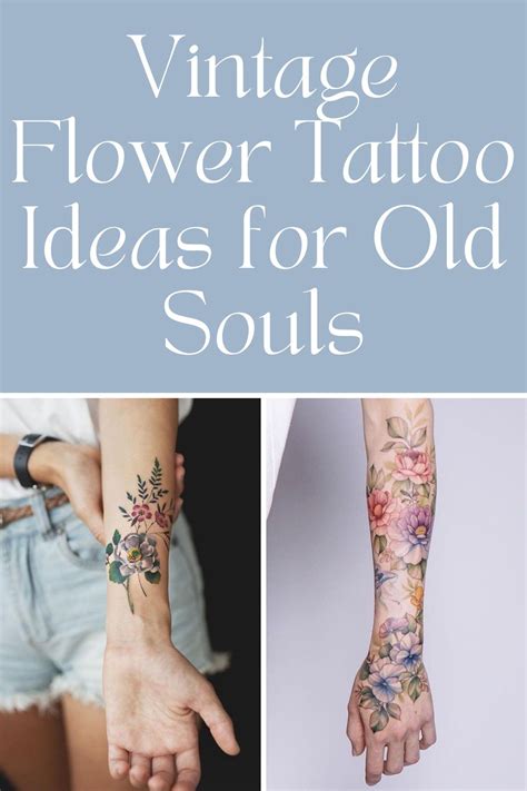 Vintage Flower Tattoo Ideas For Old Souls Artofit