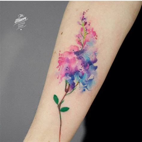 5 Watercolor Flower Tattoo Ideas