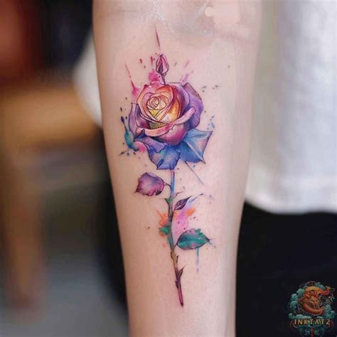 Watercolor Rose Tattoo Tattoobnb