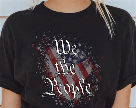 We The People Constitution Mens T Shirt We The People 1776 American Independence Us Constitution T Shirt Made In Usa American Flag Design