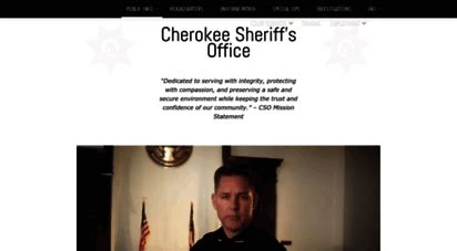 Welcome To Cherokeega Sheriff Org Cherokee Sheriffs Office