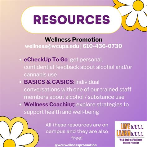 Wellness Promotion Resources Wcu Of Pa Wellness Promotion Resources Wcu Of Pa