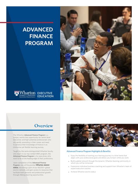 Wharton Advanced Finance Program Pdf Private Equity Wharton School Of The University Of Pennsylvania