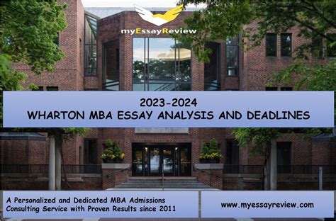 Wharton Mba Essay Tips And Deadlines 2023 24 Myessayreview