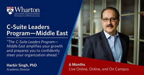 Wharton S C Suite Leaders Program Middle East In Depth Review 2026 Digitaldefynd Education