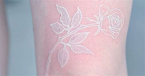 White Ink Tattoos For People With Pale Skins White Ink Tattoos Healed White Tattoo White Ink