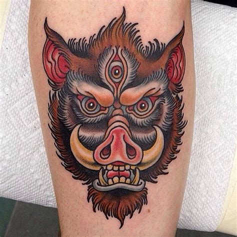 Wild Hog Tattoos Wild Pigs By Oleg Turyanskiy Tattoonow