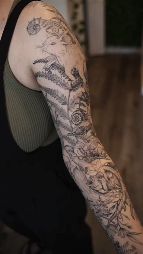 Woodland Forest Sleeve By Me Natasha Hanna Scott Sacramento Ca R Tattoo Woodland Forest Sleeve By Me Natasha Hanna Scott Sacramento Ca R Tattoo