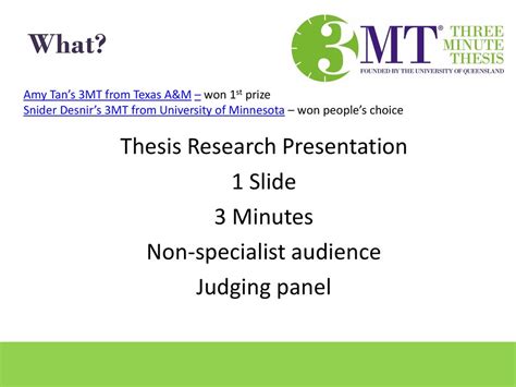 Working On Your Penn 3 Minute Thesis Presentation Want To Explain Your Research To Anyone At Any Time In Any Situation Join The Associate Director Of Student Programs At The Grad Center Joellen