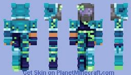 Xisuma Mcc Blank Canvas Blue Bats Skin Minecraft Skin